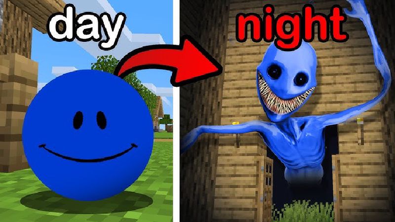 A glowing blue companion sphere in a dark room